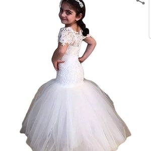 Flowe  girl mermaid dress